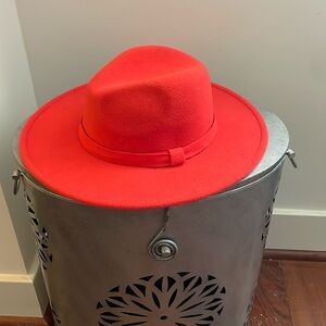 Red Fedora Hat in size large / XL